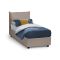Letto una piazza contenitore tortora 105x205cm comodo - Amandola