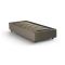 Letto una piazza contenitore tortora 95x215cm moderno - Ava