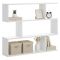 Libreria 3 ripiani bianca lucida 110x96h cm - Acsidol
