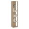 Libreria 4 ripiani rovere e bianca 40x204h cm - Baaz