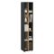 Libreria 4 ripiani rovere e grigia 40x204h cm - Erevan