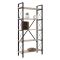 Libreria 5 ripiani beige e nera 90x180h cm - Suriel