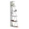Libreria 5 ripiani bianca e nera 50x150h cm - Erminia