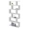 Libreria a zig zag bianca lucida 80x192h cm - Alowha