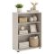 Libreria Beige 2 Ripiani Installazione a Terra 79x34x118h cm, - Leporano