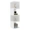 Libreria Bianco 3 Ripiani Installazione Libera 27x25x95h cm, Struttura Verticale - Cissone