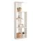 Libreria Bianco 3 Ripiani Installazione Libera 50x20x160h cm, Utilizzabile Come Divisorio Locale - Fiesole