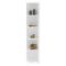 Libreria Bianco 5 Ripiani Installazione Libera 25x25x160h cm, Struttura Verticale - Tufillo