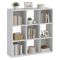 Libreria Bianco 6 Ripiani Installazione a Terra 91x30x91h cm, Struttura Verticale - Liga