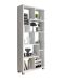 Libreria Bianco 8 Ripiani Installazione a Terra 68x25x161h cm, Struttura Aperta - Veniano