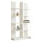 Libreria Bianco 8 Ripiani Installazione Libera 100x26x180h cm, Struttura Verticale - Noasca