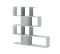 Libreria Bianco Grigio Cemento 9 Ripiani Installazione a Terra 93x28x142h cm, Sfumatura Colore Struttura Cemento - Budrio