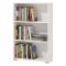Libreria Bianco Opaco 2 Ripiani Installazione a Terra 70x24.5x107.5h cm, Sfumatura Colore Struttura Opaco - Moiano