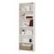 Libreria Bianco Opaco 5 Ripiani Installazione a Terra 70x24.5x211.5h cm, Sfumatura Colore Struttura Opaco - Pramollo