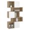 Libreria chic rovere e bianca lucida 95x166h cm - Acetosella