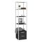 Libreria con 2 cassetti bianca e antracite 39x169h cm - Arsim