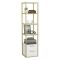 Libreria elegante oro e bianca 39x169h cm - Arsim