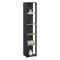 Libreria elegante rovere e grigia 40x204h cm - Baaz