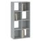 Libreria Grigio 6 Ripiani Installazione a Terra 61x30x121h cm, Struttura Verticale - Lifatila