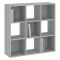 Libreria Grigio 6 Ripiani Installazione a Terra 91x30x91h cm, Struttura Verticale - Liga