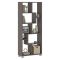 Libreria Grigio 8 Ripiani Installazione a Terra 68x25x161h cm, Struttura Aperta - Veniano