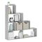 Libreria Grigio Cemento 3 Ripiani Installazione a Terra 145x28x143h cm, Sfumatura Colore Struttura Cemento - Serole