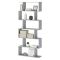 Libreria Grigio Cemento 5 Ripiani Installazione a Terra 80x25x191h cm, Sfumatura Colore Struttura Cemento - Clisi