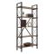 Libreria in legno massello pino e nera 90x180h cm - Suriel