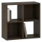Libreria Marrone Noce 2 Ripiani Installazione a Terra 61x30x61h cm, Struttura Verticale - Liha
