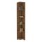 Libreria Marrone Noce 5 Ripiani Installazione Libera 25x25x160h cm, Struttura Verticale - Tufillo