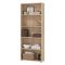 Libreria Marrone Rovere 4 Ripiani Installazione a Terra 70x24.5x176.5h cm, Sfumatura Colore Struttura Rovere - Urgnano