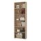 Libreria Marrone Rovere 5 Ripiani Installazione a Terra 70x24.5x211.5h cm, Sfumatura Colore Struttura Rovere - Pramollo