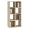 Libreria Marrone Rovere 6 Ripiani Installazione a Terra 61x30x121h cm, Struttura Verticale - Lifatila