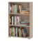 Libreria Marrone Rovere Grigio 2 Ripiani Installazione a Terra 70x24.5x107.5h cm, Sfumatura Colore Struttura Rovere Grigio - Moiano