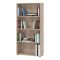 Libreria Marrone Rovere Grigio 3 Ripiani Installazione a Terra 70x24.5x142h cm, Sfumatura Colore Struttura Rovere Grigio - Prisco