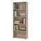 Libreria Marrone Rovere Grigio 4 Ripiani Installazione a Terra 70x24.5x176.5h cm, Sfumatura Colore Struttura Rovere Grigio - Urgnano