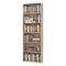 Libreria Marrone Rovere Grigio 5 Ripiani Installazione a Terra 70x24.5x211.5h cm, Sfumatura Colore Struttura Rovere Grigio - Pramollo