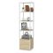 Libreria minimal bianca e rovere 39x169h cm - Arsim
