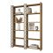 Libreria moderna noce e bianca 124x170h cm - Vele