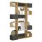 Libreria moderna quercia e antracite 120x171h cm - Artich