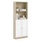 Libreria moderna quercia e bianca 79x203h cm - Michel