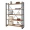 Libreria moderna quercia e nera 130x180h cm - Demetria