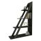 Libreria Nero Antracite 3 Ripiani Installazione Libera 100x30x150h cm, Struttura Verticale - Camaiore