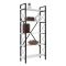 Libreria salvaspazio bianca e nera 90x180h cm - Suriel