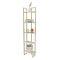 Libreria salvaspazio bianca e oro 45x180h cm - Giraffa