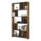 Libreria salvaspazio noce e antracite 90x180h cm - Scapolita