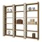Libreria salvaspazio noce e bianca 184x170h cm - Vele