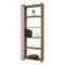 Libreria salvaspazio noce e bianca 64x170h cm - Vele