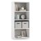 Libreria verticale bianca e cemento 60x130h cm - Aky