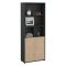 Libreria verticale rovere e grigia 79x204h cm - Arancio